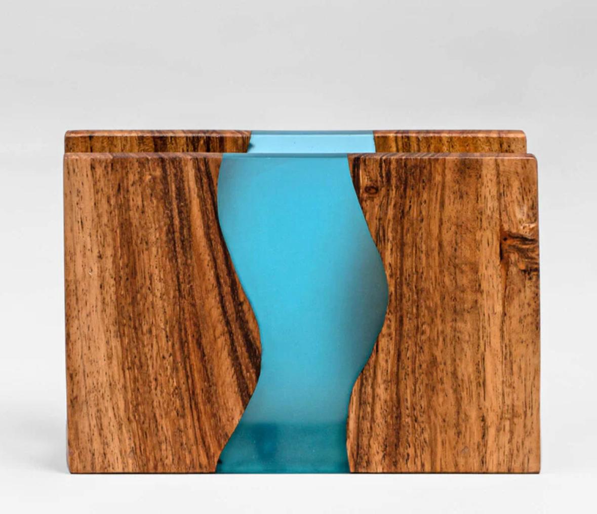 Wooden Resin Tissue Box